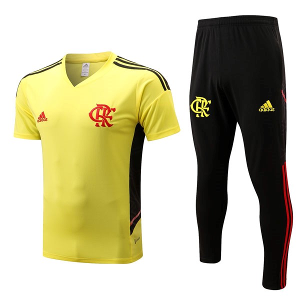 Camiseta Flamengo Conjunto Completo 2022/2023 Amarillo